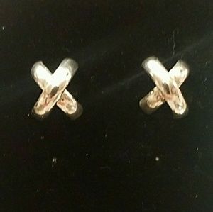 ❤🎁🎁🎁925 SS "X" earrings❤🎁🎁